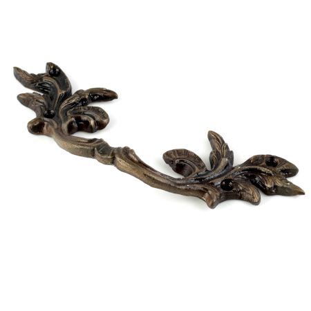 Antique Leaf Big Iron Wardrobe Handle